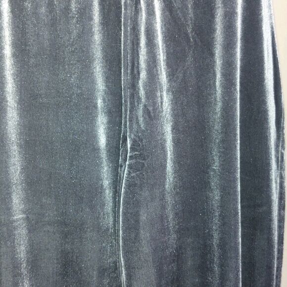 Susan Graver Grey Shimmery Polyester Cloth Pants - Picture 4 of 4